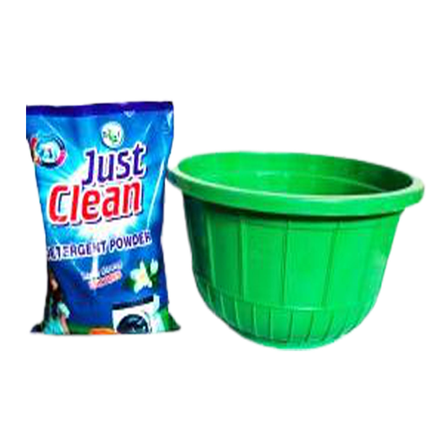 JUST  CLEAN  WASHING POWDER WASHING TUB FREE