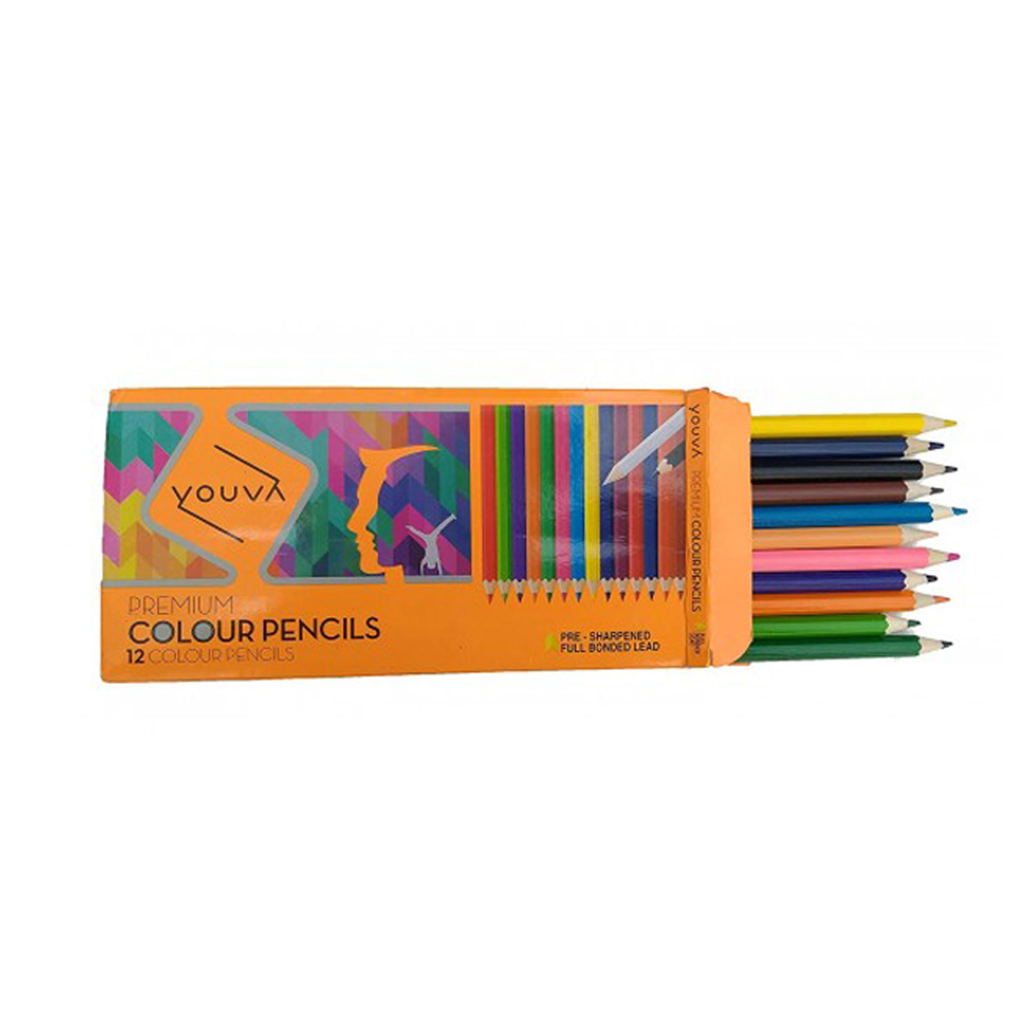   Premium 12 Colour Pencil |VT35007 |Youva | Pack of 12