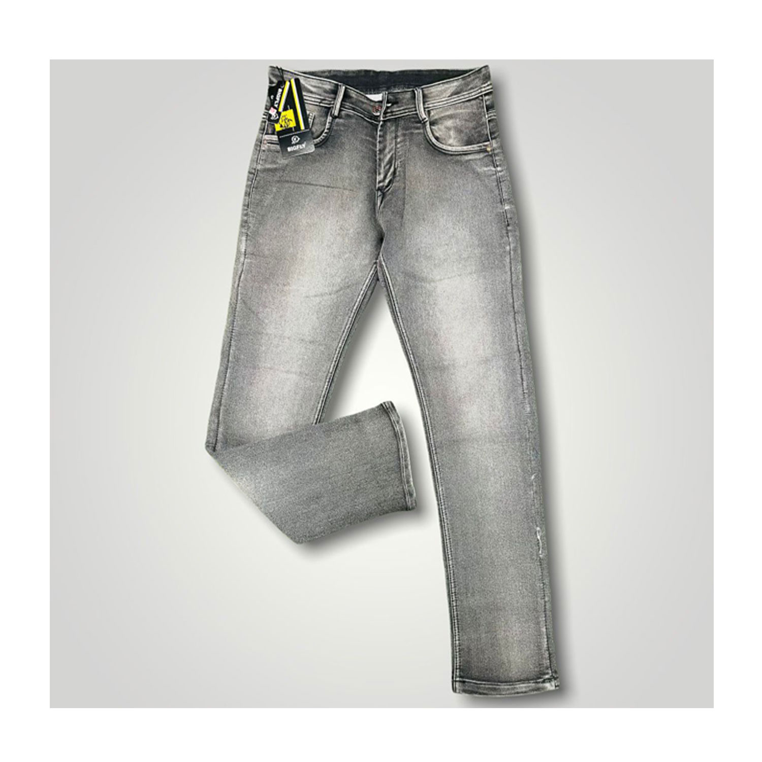 BIG FLY Denim Dark Grey Jeans For Men's | Pack of 5