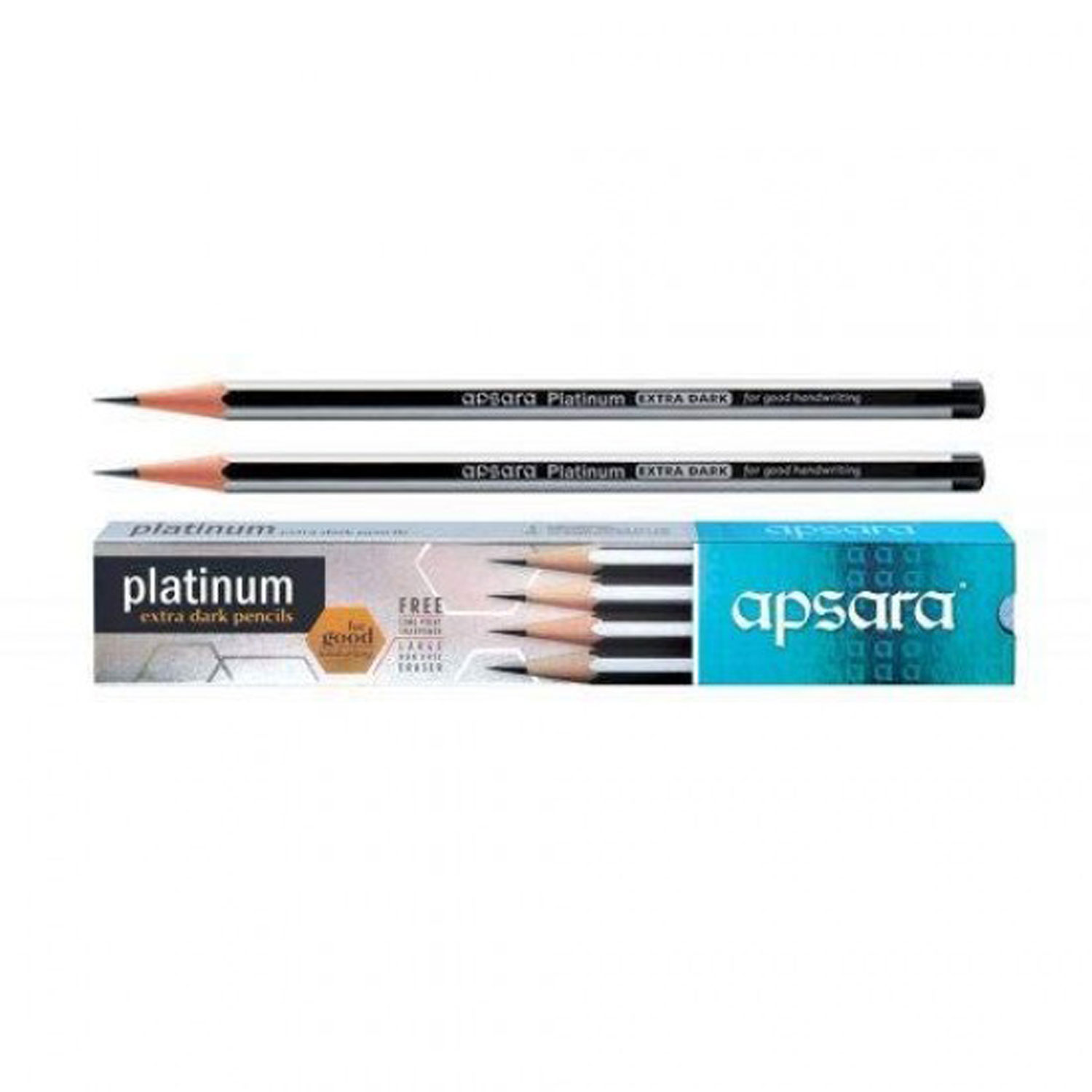 Extra Dark Pencils 10 Piece in One Packet|Platinum 2 B Grade|Youva | VTAP |Pack of 12